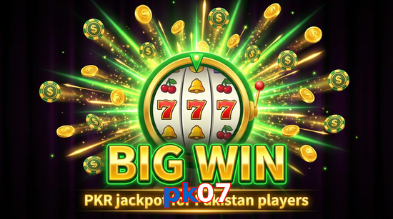 Big win animation on Pk07 slot game